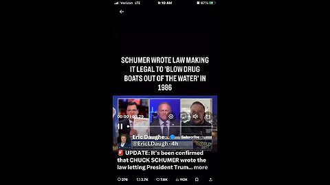 🚨 UPDATE: It’s been confirmed that CHUCK SCHUMER wrote the law letting President Trump strike n