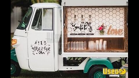 Charming - 2021 Piaggio Ape Mobile Tap Tricycle Beverage Unit w/ Optional Trailer