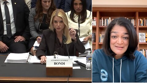 Squad Rep. Jayapal LOSES IT After Bondi Brings Epstein Search List to Hearing