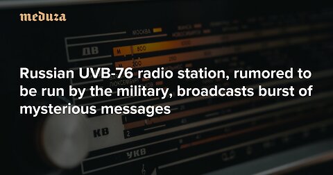RUSSIA'S MYSTERIOUS DOOMSDAY RADIO STATION UVB-76 📻 NEPTUNE, THYMUS, FOXCLOAK & NOOTABU❗ [24 HRS]