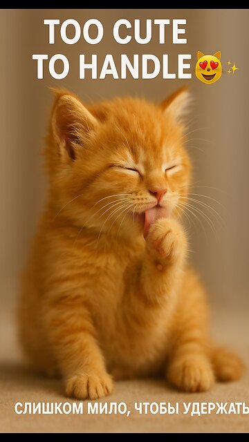 This kitty knows how to take care of himself 😻✨