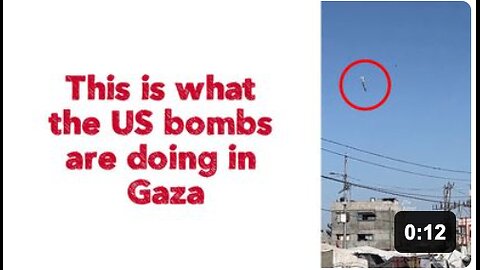 This is what the US bombs are doing in Gaza.