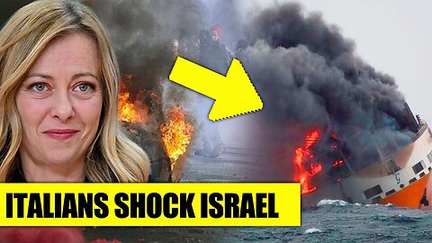 CHAOS in Italy - Israeli Ships Set ABLAZE After Netanyahu Resumes Genocide