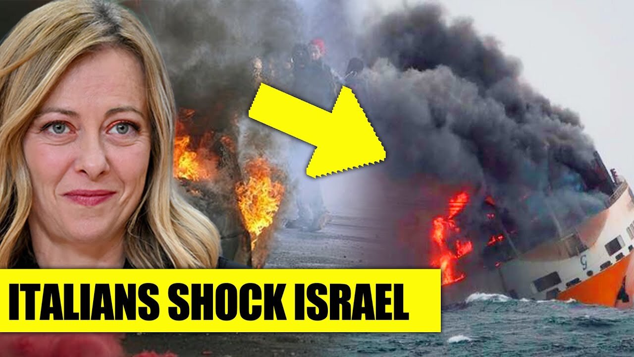 CHAOS in Italy - Israeli Ships Set ABLAZE After Netanyahu Resumes Genocide