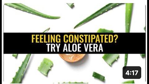 Alleviate Constipation with Aloe Vera