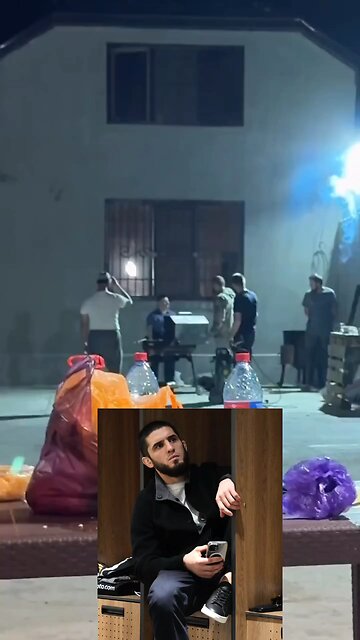 Even at a BBQ, Islam Makhachev can’t help but throw hands — friendly fire only 😅🔥