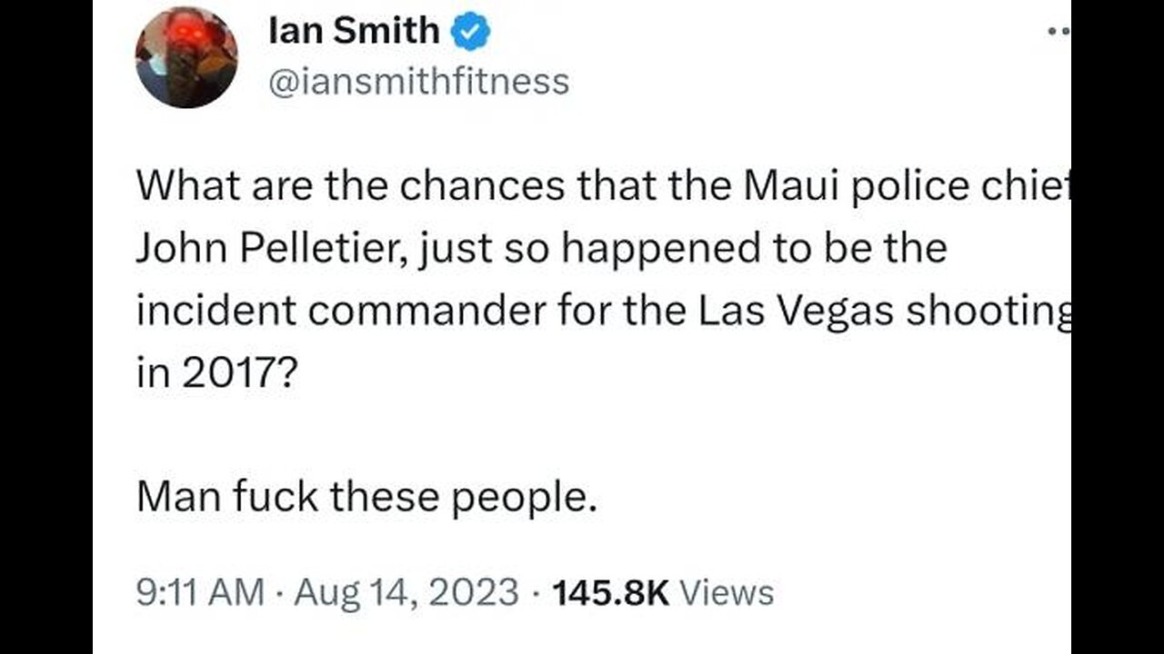 Las vegas shooting & lahaina fire Maui dem Police Chief john pelletier Implicated In Diddy R@pe Case