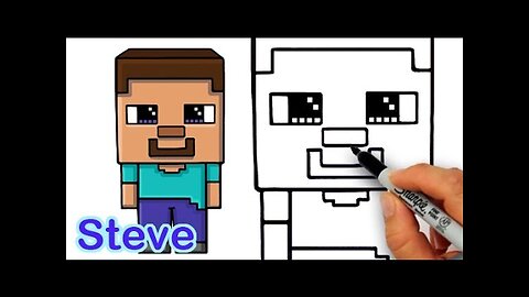 How to Draw Steve from Minecraft Cute and Easy for Beginners