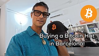 Buying a Bitcoin Hat in Barcelona 🇪🇸 | Real-World BTC Payment Test!