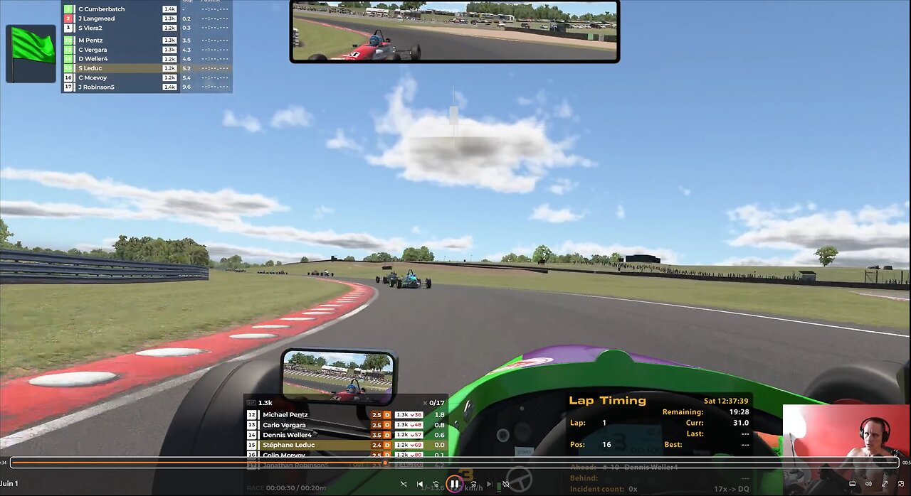 VOD Twitch #8 (1/2) Formula Ford 1600 !