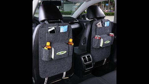 Go Much Smoother With This All-In-One Car Backseat Organizer