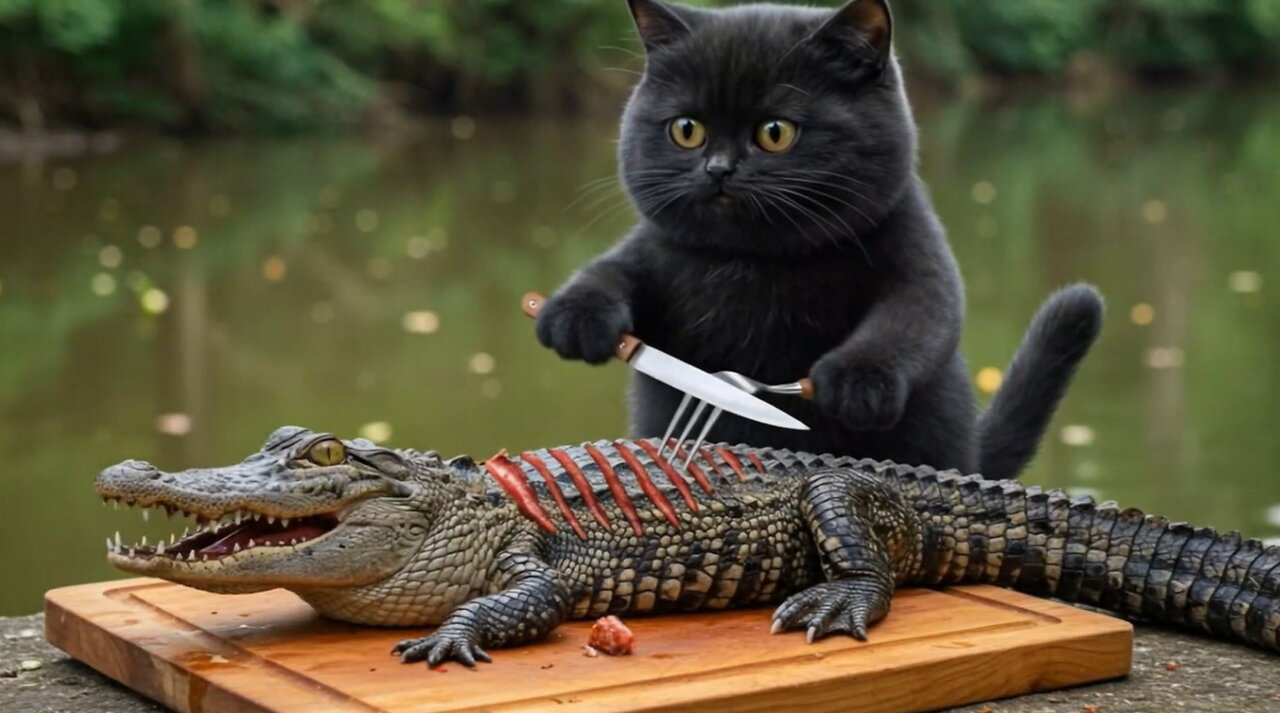 A day of black cats and mouse barbecue