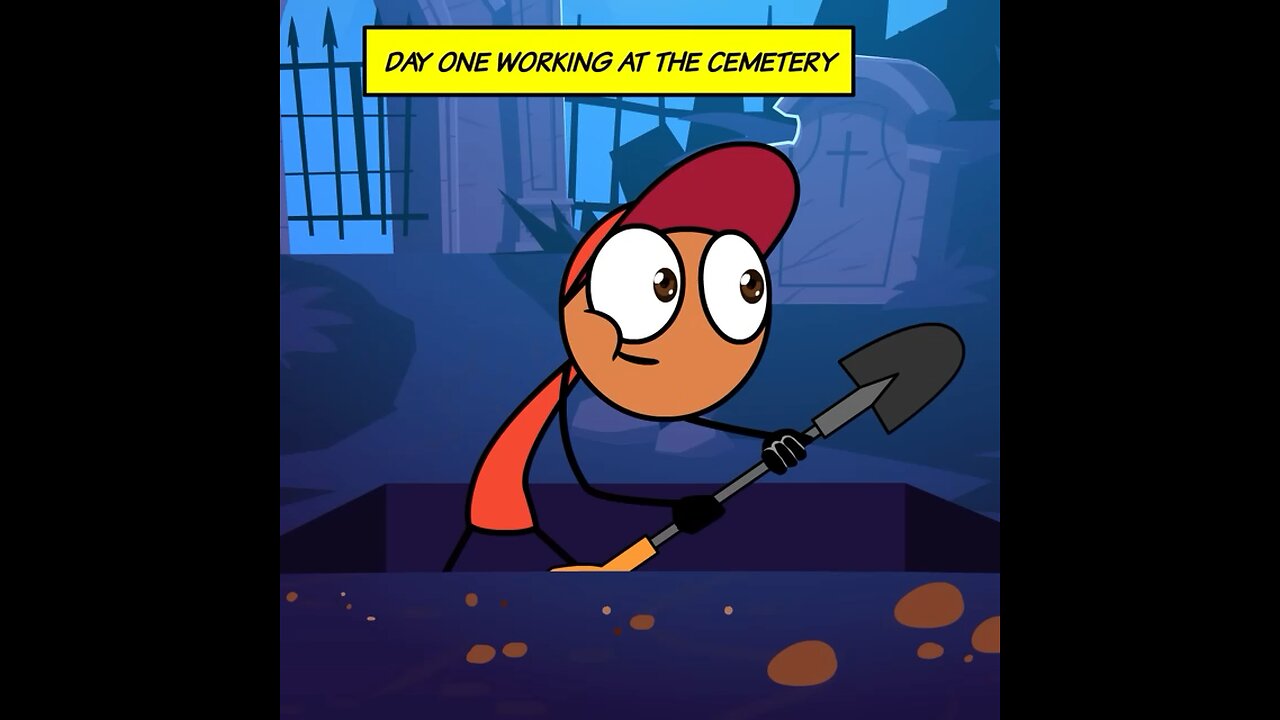 “First Day Of Working At the 💀Cemetery |||🪦“Rest in vibes”😂