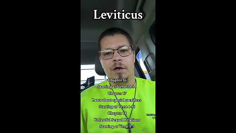 Leviticus Chapter 16-17-18