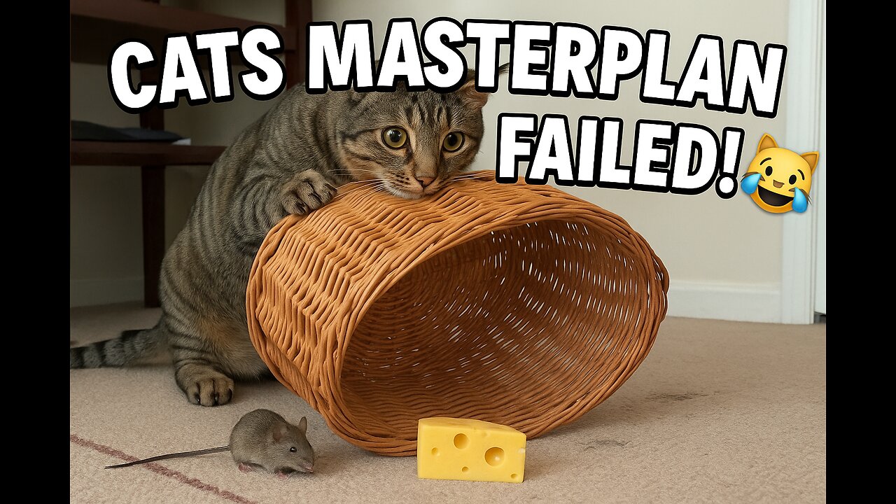🐭 Cheese Trap Gone Wrong! 🧀😂 | Cat's Genius Plan Backfires!