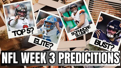 NFL Week 3 Preview: Good, Mid, and the Ugly Games + Predictions
