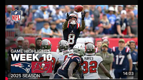 New England Patriots vs Tampa Bay Buccaneers week 10 highlights