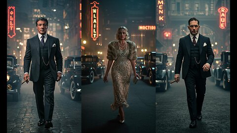 Celebrities as Glamorous Vintage 1920s Vibe | AI Generated