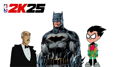 Batman Robin and Alfred on NBA 2K25