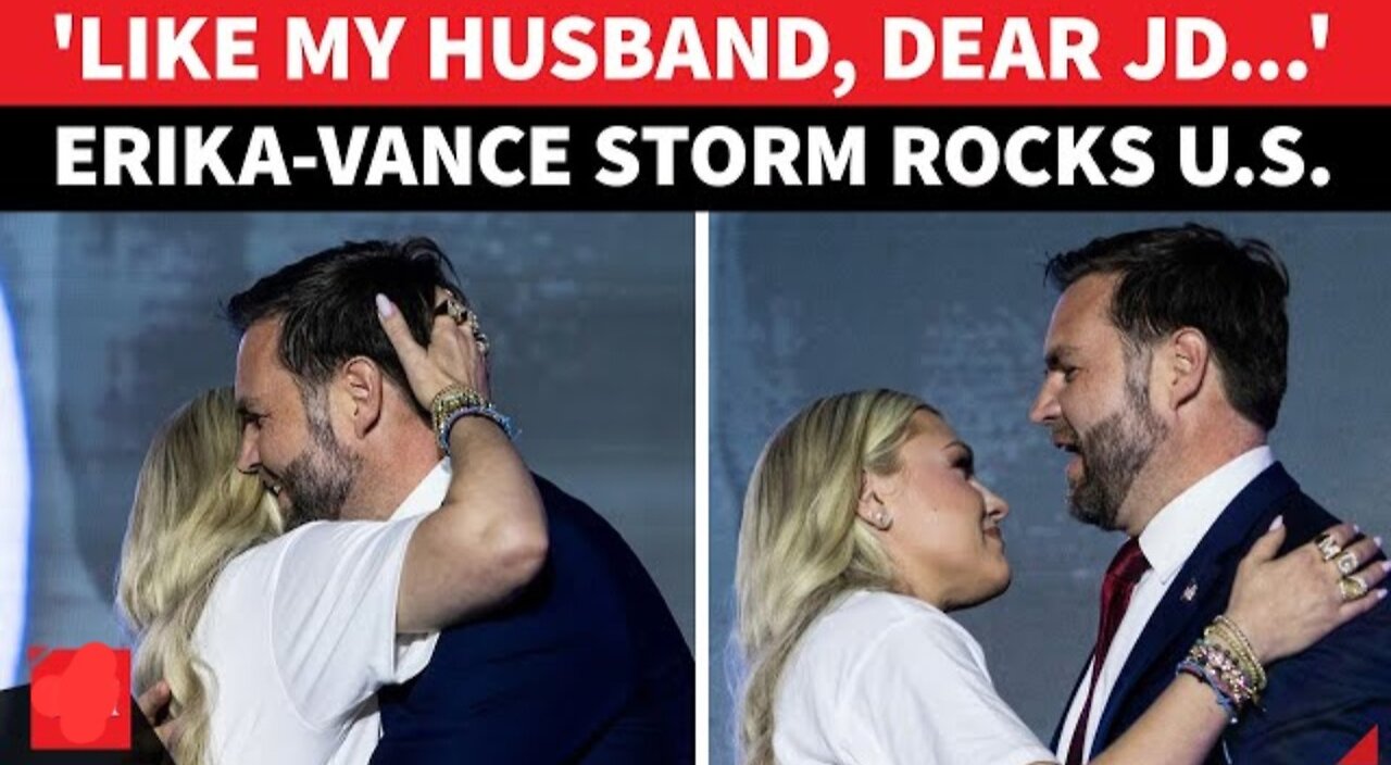 My Husband... JD Vance': This Erika Kirk Speech STUNS US; Then Comes Their Wild Hug