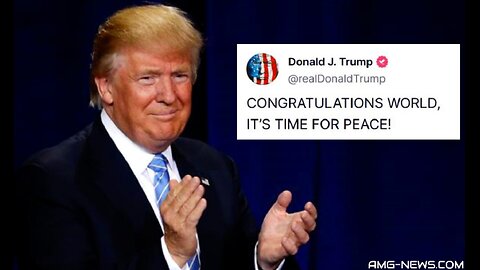 OFICJALNE OŚWIADCZENIE: DONALD J. TRUMP — „GRATULACJE ŚWIECIE, NADSZEDŁ CZAS NA POKÓJ!”