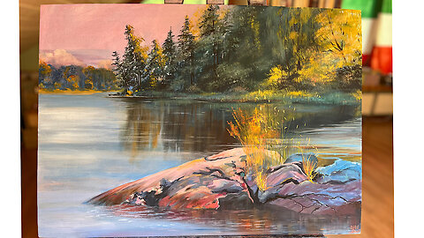 Sad stones in a cheerful river.
