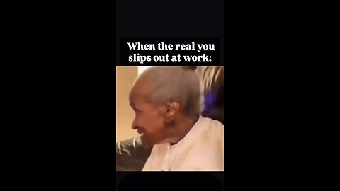 When the real you slips out at work: