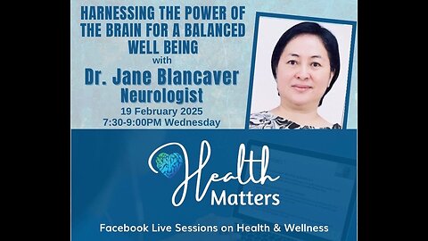 HM Session 110 Harnessing The Power Of The Brain For A Balanced Well Being with Dr. Jane Blancaver