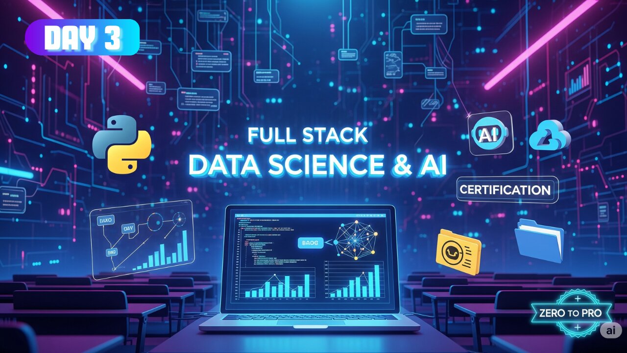 Full Stack Data Science & AI: Day 3 - Roles, Projects & Career Roadmap @DevCloudPro ​