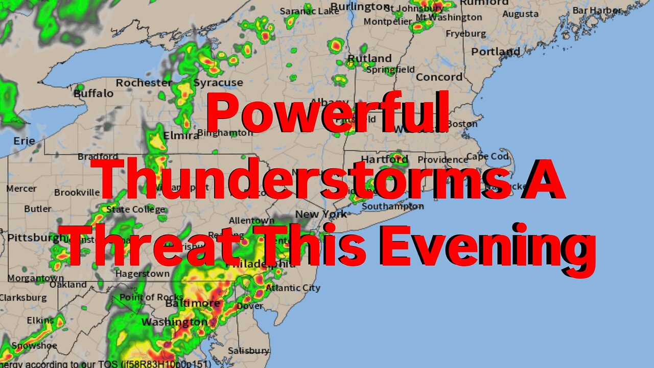 Powerful Thunderstorms A Threat This Evening