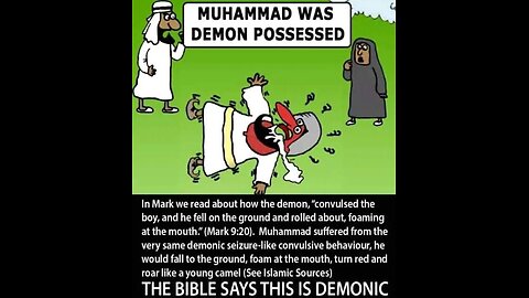 Demon possessed Muhammad: cultist twisting the words of apostle Paul: satanic verses of Quran: genie