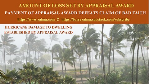 Amount of Loss Set by Appraisal Award