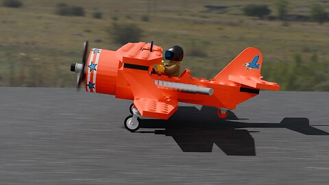 3D Lego Animation - Biplane Stunt Gone Wrong!