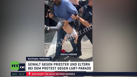 Protest gegen LGBTQ-Parade in Moldawien – Polizei misshandelt ein Kind und wirft Priester zu Boden