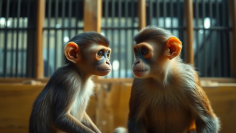 MONKEYS SEE THEMSELVES IN MIRRORS FOR THE FIRST TIME? #viral