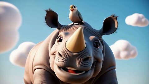 Rhino Song for Kids 🦏 | Fun Animal Song to Sing Along
