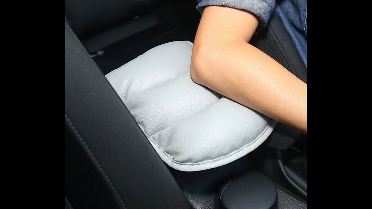 Universal Car Armrest Box Cushion_ Relieve Arm Fatigue For Longtime Driving