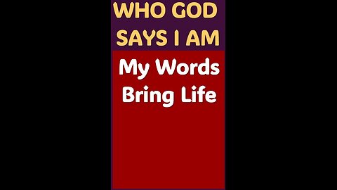 MY WORDS BRING LIFE #WordofGod #Jesus #God #Word #power #mindset #Christ #life #death #love #hate