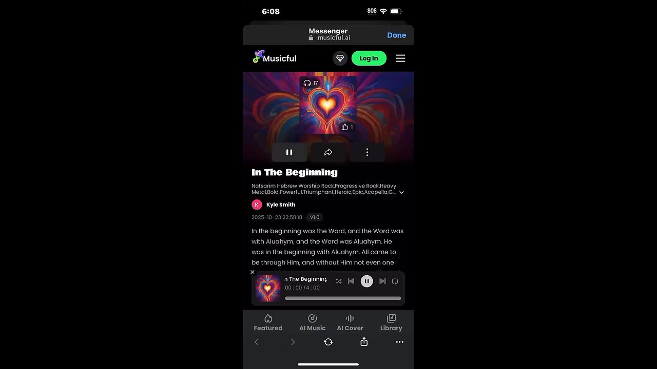 In the beginning
