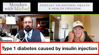 Type 1 diabetes caused by insulin injection
