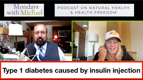 Type 1 diabetes caused by insulin injection