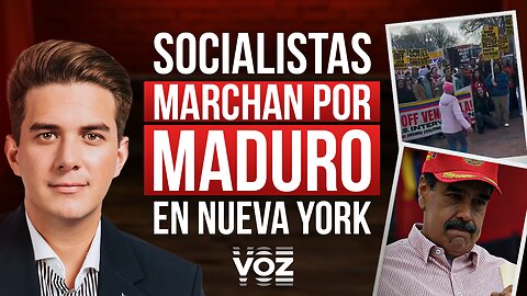 Socialistas marchan por Maduro en Nueya York