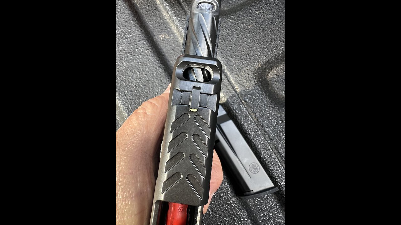 S&W Shield X Carry Comp after moving front sight!!