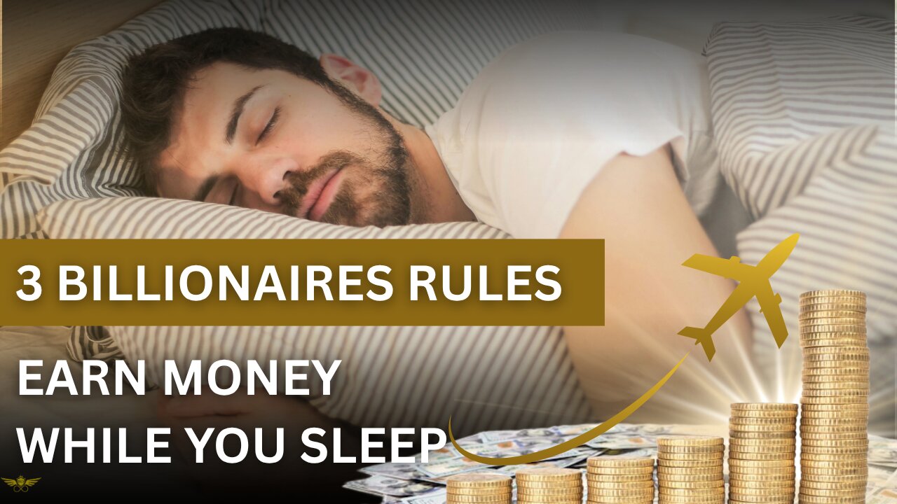 Top 3 Billionaire Rules of wealth 💥 Earn while sleeping 🚀💪