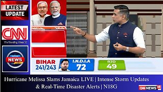 Hurricane Melissa Slams Jamaica LIVE | Intense Storm Updates & Real-Time Disaster Alerts | N18G