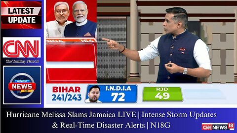 Hurricane Melissa Slams Jamaica LIVE | Intense Storm Updates & Real-Time Disaster Alerts | N18G