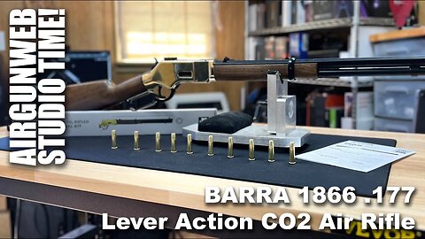 BARRA 1866 .177 Lever Action CO2 BB/Pellet Rifle - UPGRADEABLE to Rifled .177 and .22 Barrels!