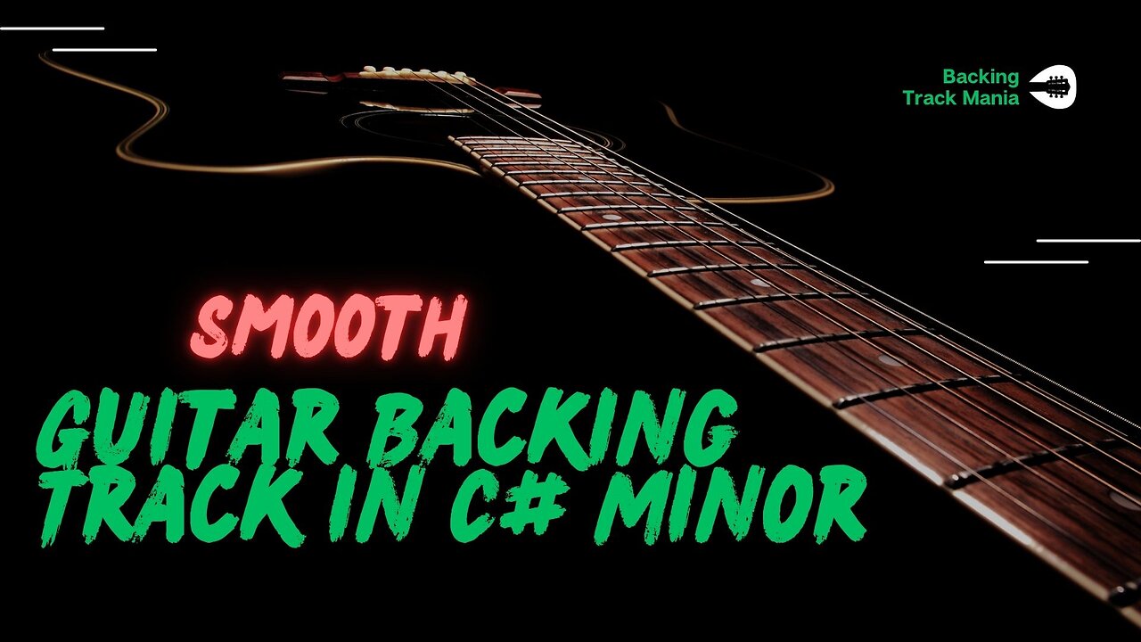 Perfect Guitar Practice Track For C# Minor Solos | Backing Track Mania