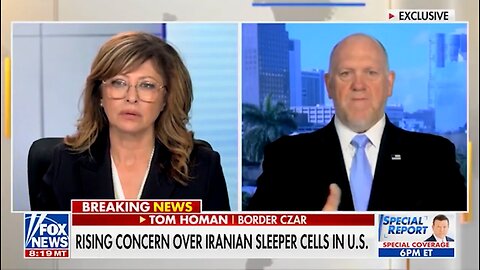 Tom Homan On Iranian Nationals Released Into US