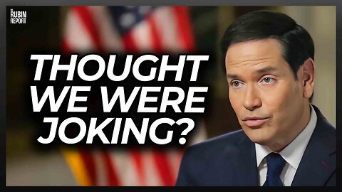 Listen to Host Go Quiet as Rubio Gives a Brutally Honest Answer